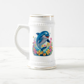 Caneca De Cerveja Splash de Golfinhos Whimsic