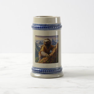 Caneca De Cerveja Subindo na Montanha Larga