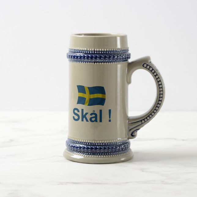 Caneca De Cerveja Suecia Skal! (Direita)