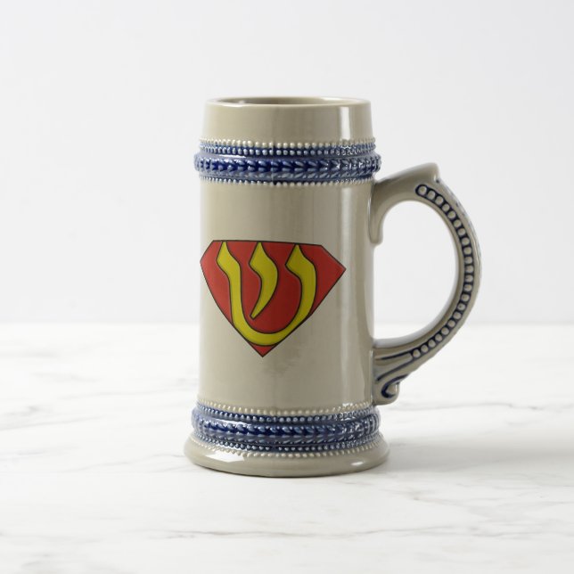 Caneca De Cerveja Super judeu (Direita)