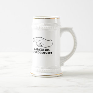 Caneca De Cerveja T-shirt AMADOR do GINECOLOGISTA