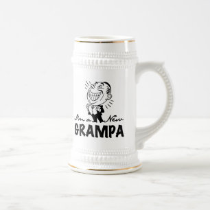 Caneca De Cerveja T-shirt e presentes novos de sorriso de Grampa