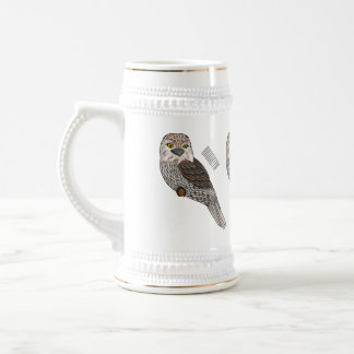 Caneca De Cerveja Tawny frogmouth bird cartoon