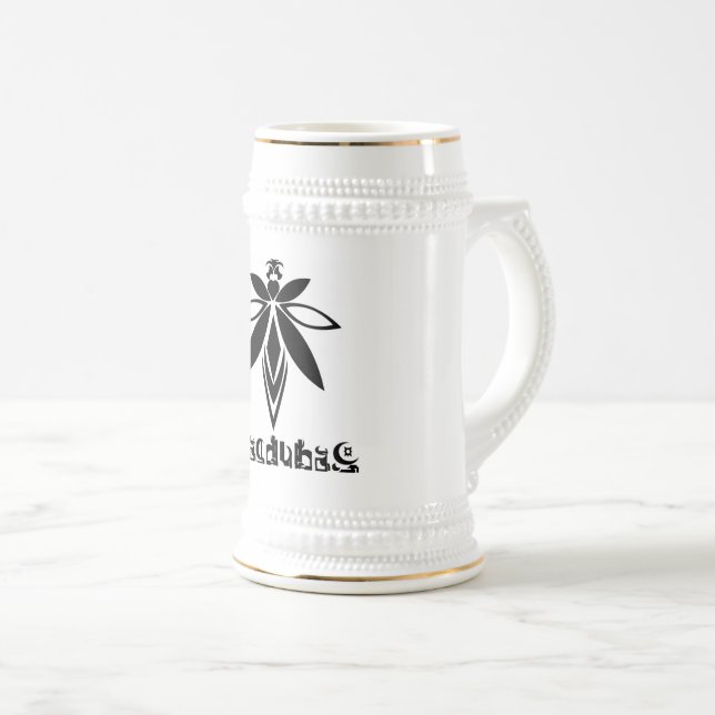 Caneca De Cerveja Taza Logo Juasdubai (Frente Esquerda)