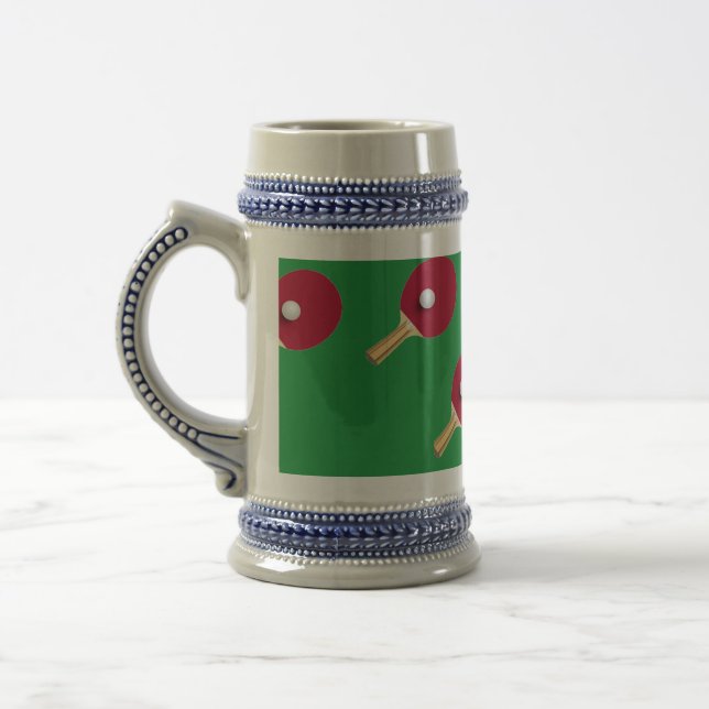Caneca De Cerveja tênis de mesa de  e esfera em verde (Esquerda)