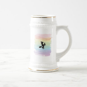 Caneca De Cerveja Testemunha E Gato, Humor De Halloween