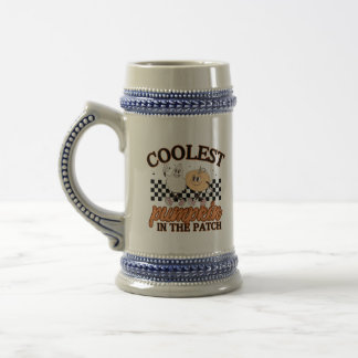 Caneca De Cerveja Teto Gráfico de Pumpkin Bonito