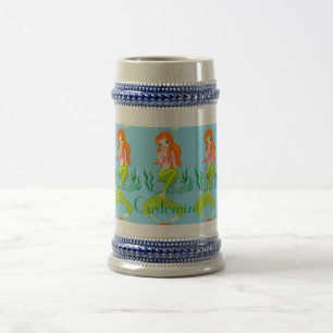 Caneca De Cerveja Thunder_Cove da Sereia Vermelha Cuja Chave É Corta