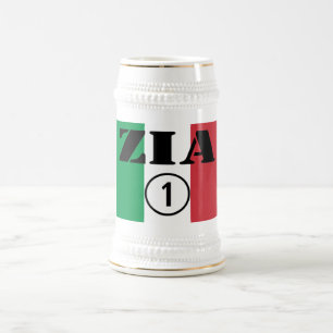 Caneca De Cerveja Tias italianas: ONU de Zia Numero