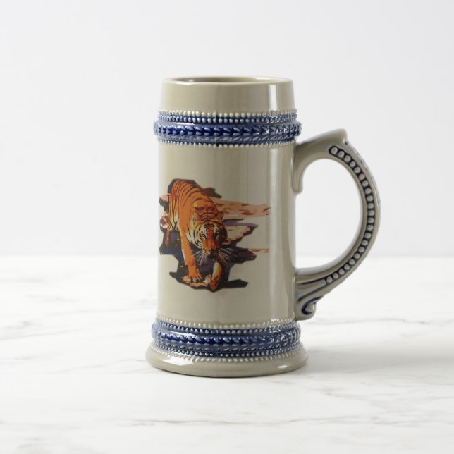 Caneca De Cerveja Tiger Walking (Direita)