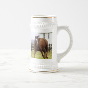 Caneca De Cerveja Tocar a Mug de cavalo puro