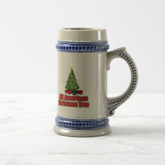 Caneca De Cerveja Toda a árvore de Natal americana com cerveja