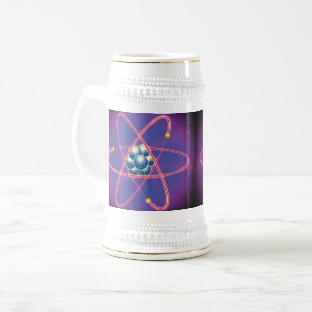 Caneca De Cerveja Totalmente Atômico (Frente Esquerda)