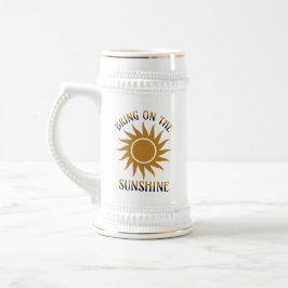 Caneca De Cerveja Traga o Brilho Dourado do Sol