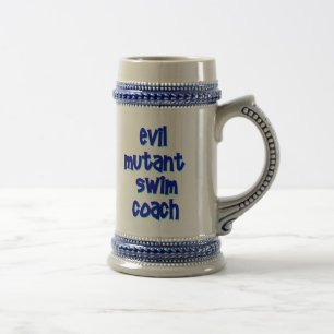 Caneca De Cerveja Treinador mau da natação do mutante