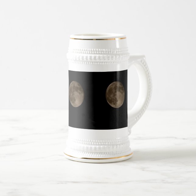 Caneca De Cerveja Três Luas Completas (Frente Esquerda)