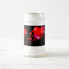 Caneca De Cerveja Trilha de Corações -