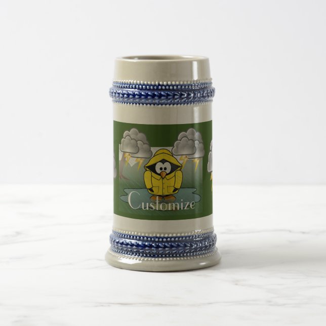 Caneca De Cerveja Trocando Rainy Day Pinguin Thunder_Cove (Centro)
