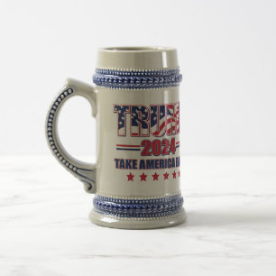 Caneca De Cerveja Trump 2024 Retire a América