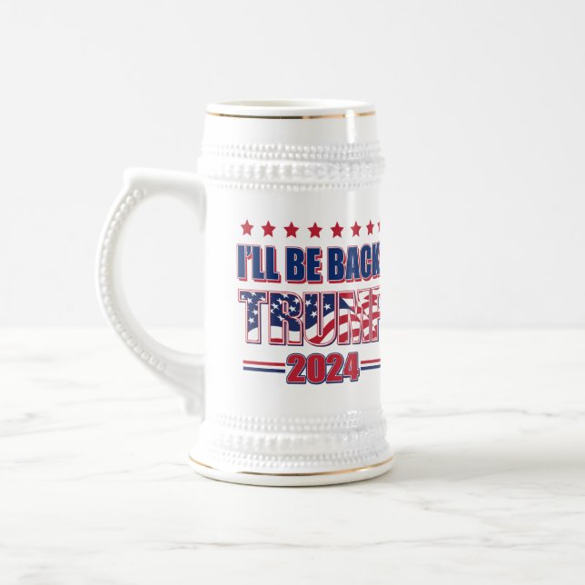 Caneca De Cerveja Trump 2024 Voltará (Esquerda)