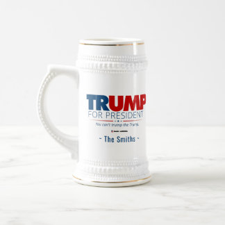 Caneca De Cerveja Trump para Presidente Adicione seu Nome
