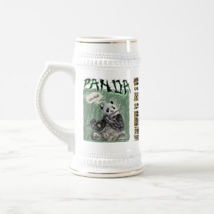 CANECA DE CERVEJA UH-HUH PANDA SCRIBBLE ART
