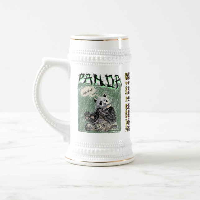 CANECA DE CERVEJA UH-HUH PANDA SCRIBBLE ART (Esquerda)