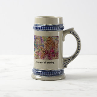 Caneca De Cerveja Um anjo de praying., um anjo de praying.