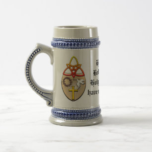 Caneca De Cerveja Um casaco de armas cristão
