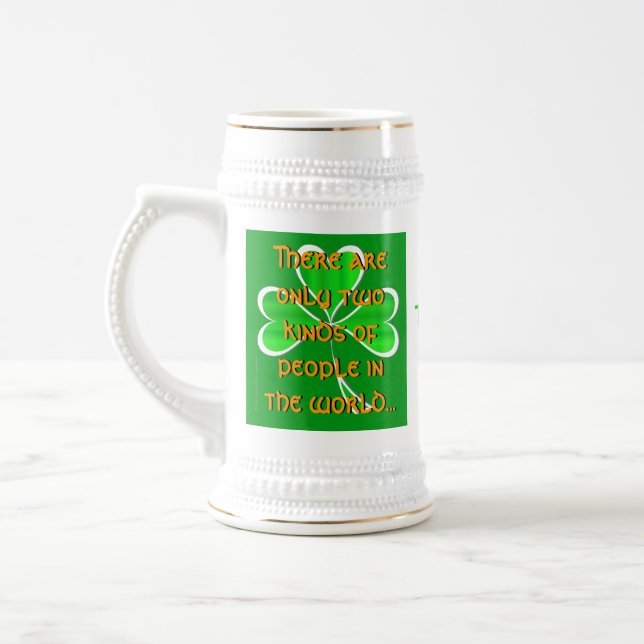 Caneca De Cerveja Um Irlandês Dizendo (Esquerda)
