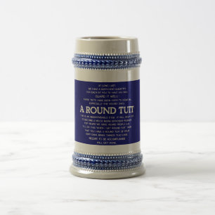 Caneca De Cerveja Um Tuit redondo