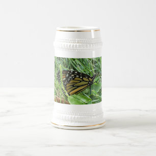 Caneca De Cerveja Uma Borboleta Monarca