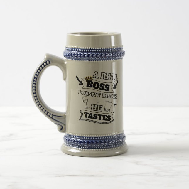 Caneca De Cerveja Uma Citação do Chefe Real (Esquerda)