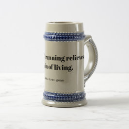 Caneca De Cerveja Uma citação inspiradora para corredores