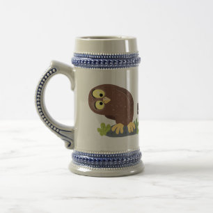 Caneca De Cerveja Uma ilustração curiosa e engraçada de desenho anim