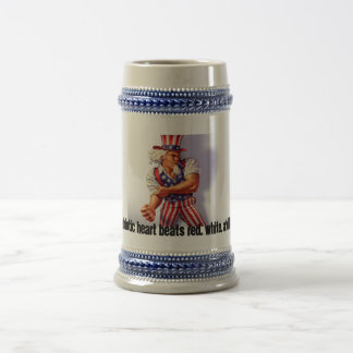 Caneca De Cerveja UncleSam_normal, meu vermelho patriótico dos