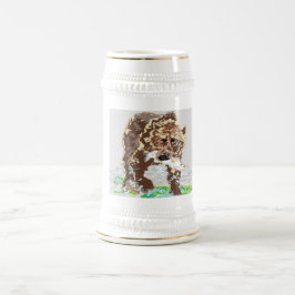 Caneca De Cerveja Urso Cinza/Agulheira