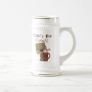 Caneca De Cerveja Urso da menina louco para o cacau