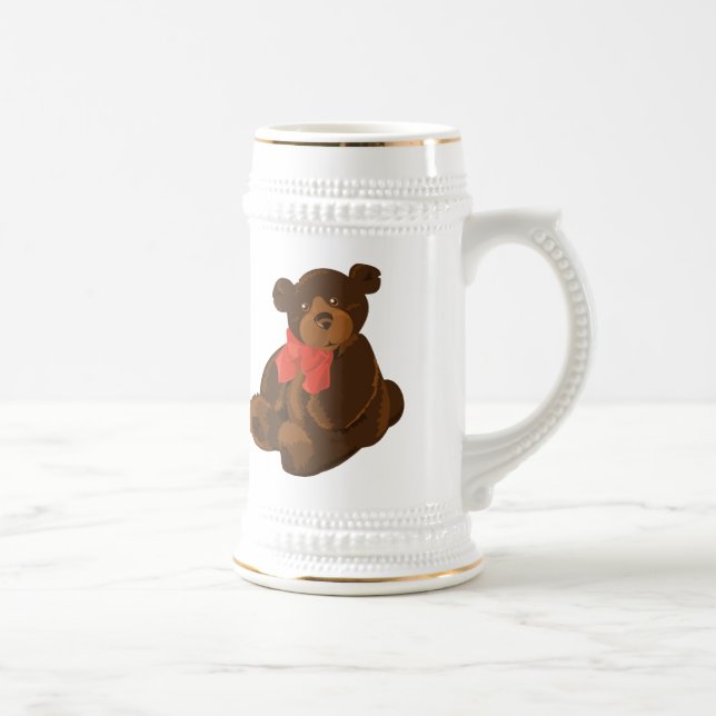 Caneca De Cerveja Urso de desenho animado bonito (Direita)