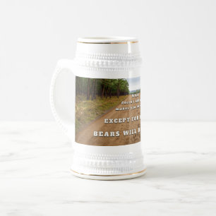 Caneca De Cerveja Ursos do SlipperyJoe vão te matar impressões de pa