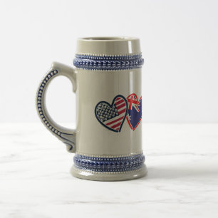 Caneca De Cerveja USA Austrália Love