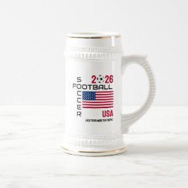 Caneca De Cerveja USSOCcer Custom 2026 QUALQUER ANO