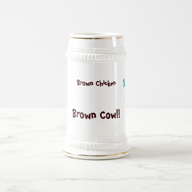 Caneca De Cerveja Vaca de Brown da galinha de Brown (Centro)
