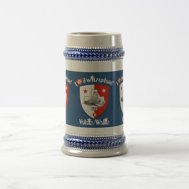 Caneca De Cerveja Valais, Wallis/Suisse/Suíça taça (Centro)