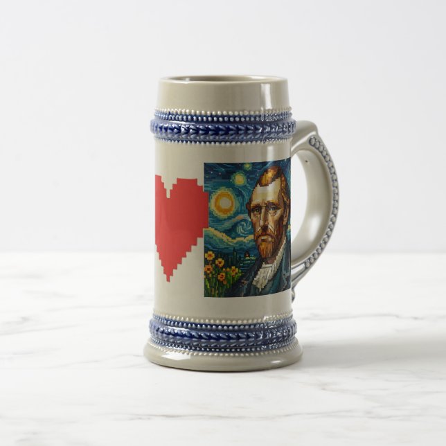 Caneca De Cerveja Van Gogh ♡ (Frente Esquerda)