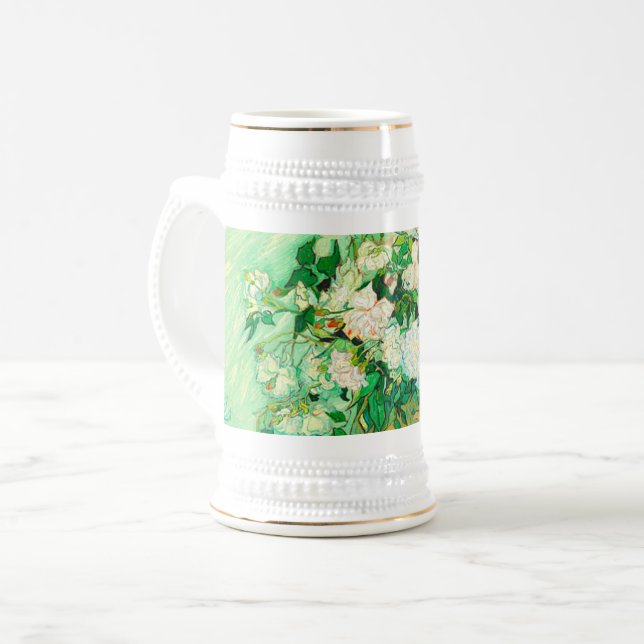 Caneca De Cerveja Van Gogh White Roses (Frente Esquerda)