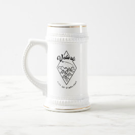 Caneca De Cerveja Velaris ACOTAR Vintage Looking