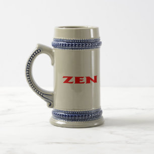Caneca de cerveja vermelha Zen