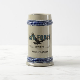Caneca De Cerveja Veterano aposentado da força aérea