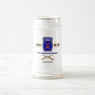 Caneca De Cerveja Veterano da 10ª Divisão de Montanha no Iraque e no